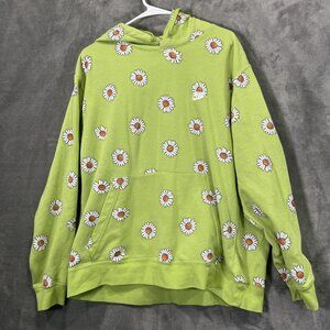 Nike Green Hoodie with Daisy Print